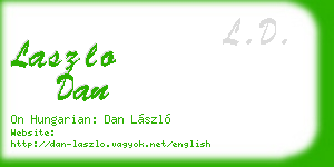 laszlo dan business card